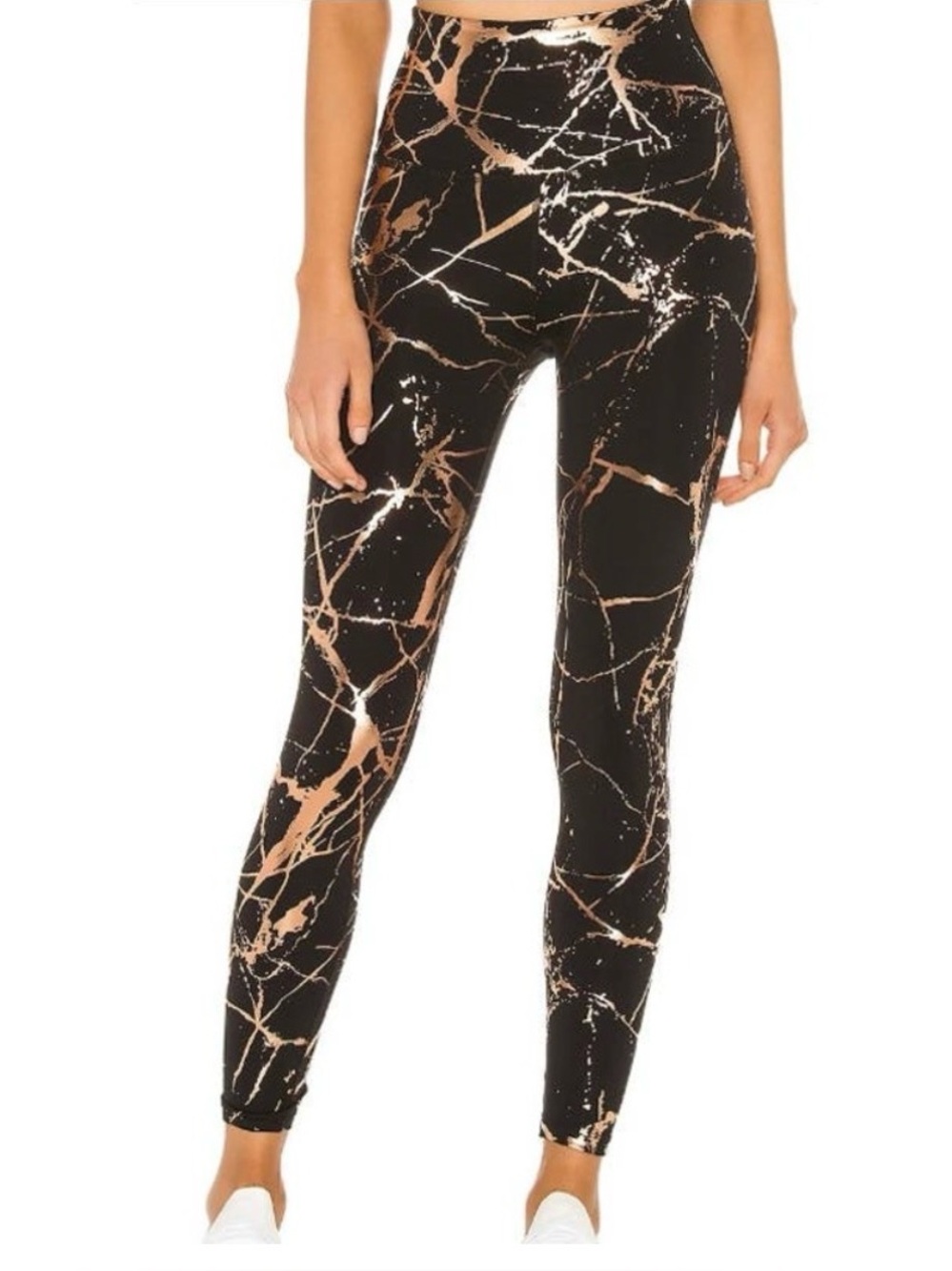 Beyond Yoga Lost your marbles high rise leggings black/gold Small